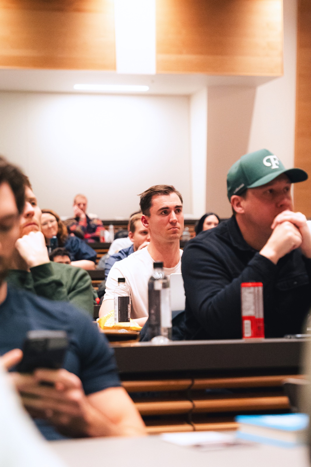 Okanagan entrepreneurs building warm connections at a Kelowna Founders Club networking night — the warm intros that convert to angel investor meetings